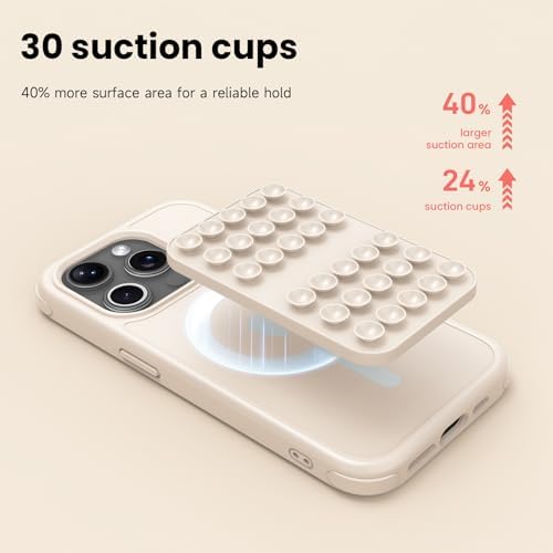 Revolutionary Patented Magnetic Suction Grip Mount for i Phone & Android – Effortless Hands-Free Phone Holder in Deep Blue, Perfect for Content Creators, Capture Stunning Selfies and Videos, Ultimate Compatibility with Mag Safe and Standard Cases, Portable and Stylish Design for On-the-Go Use