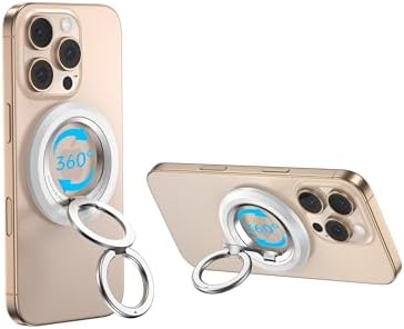 Syncwire Magnetic Phone Ring Holder – Titanium Alloy Kickstand for i Phone 12-16 Pro Max & Compatible Android Devices – Ergonomic Design, Enhanced Mag Safe Stability, Lightweight Grip for Ultimate Hands-Free Convenience
