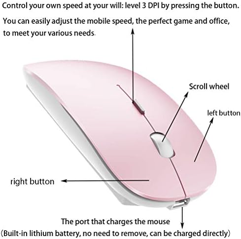 Sleek Bluetooth Wireless Mouse for Mac, Windows & i Pad – Ergonomic Design, High-Precision Navigation, Rechargeable & Dual-Mode Compatibility (Gray & Black) – Elevate Your Productivity with Clutter-Free Connectivity