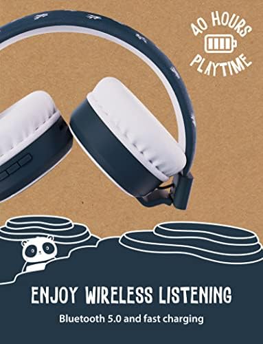 Charming Penguin-Designed Wireless Kids Headphones with Safe 85 d B Volume Limiter – Foldable Bluetooth Earphones for Hassle-Free Listening on Tablets and Smartphones, Ideal for School, Travel, and Music – Lightweight, Cozy Fit with Integrated Microphone for Effortless Hands-Free Communication