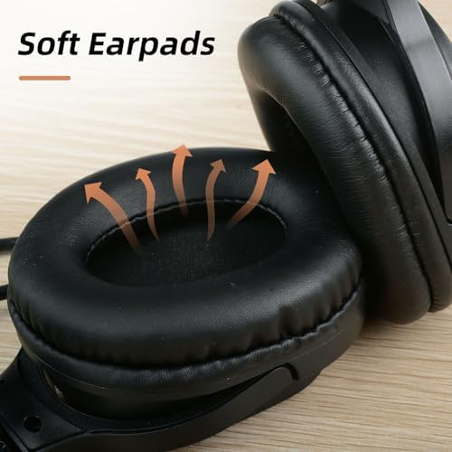 Innovative i Brain Air Tube Over-Ear Headphones with 3.5 mm Jack – Health-Conscious Wired Design for Superior Sound Clarity – Comfortable Noise-Isolating Headset Ideal for Music, Gaming, and Calls – Perfect Companion for Daily Commuters and Audiophiles Seeking Safe Listening Solutions
