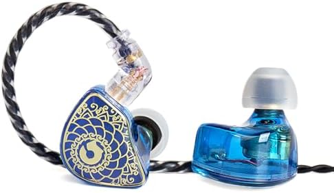 CCZ Melody Wired In-Ear Monitors with Detachable Cable – Superior Hi-Fi Bass Earbuds for Musicians and Singers, Featuring Dual-Driver Technology and Built-in Microphone, Stylish Green Finish for Stage and Studio Excellence