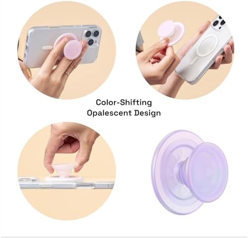 Mag Safe Pop Grip and Stand – Premium Magnetic Phone Accessory for i Phone – Customizable and Swappable Design for Optimal Grip and Hands-Free Convenience – Compatible with Wireless Charging, Elegant Black Finish for Enhanced Mobile Experience