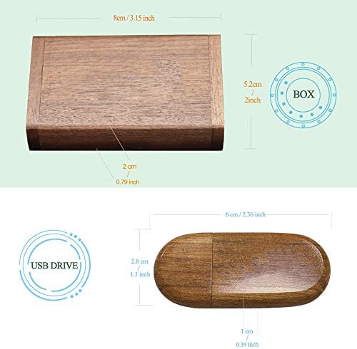 Elegant Maple Wood USB 3.0 Flash Drive – 32 GB Super-Speed Jump Drive Box by FEWINA, Perfect Gift for Photographers, Stylish Data Storage Solution for Weddings, Anniversaries, and Birthdays, Unique Wooden USB Stick with Enhanced Compatibility