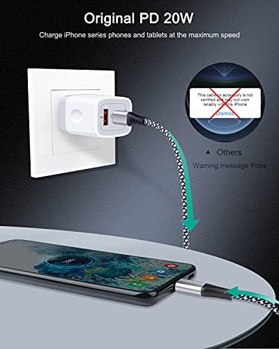 20 W Dual-Port USB-C Wall Charger – Fast Charging Power Adapter for i Phone, Samsung Galaxy, Google Pixel, and More – Compact & Reliable Power Delivery for Simultaneous Device Charging – Essential Tech Accessory for Home & Travel