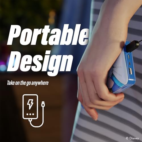 Disney Alice in Wonderland Portable Power Bank – 10,000 m Ah Slim Charger with USB-A for All Devices – Chic Cheshire Cat Design for Disney Fans – Ideal Travel Companion and Unique Gift for All Ages – Perfect for Charging Smartphones, Headphones, and Smartwatches – Officially Licensed Disney Merchandise