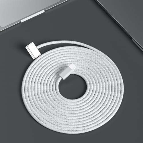 Ultra-Fast 96 W USB-C Charger for Mac Book Pro & Air – 30-Minute Rapid Charge Capability with Magnetic T-Tip Connector – Compatible with 2021-2024 Models – LED Charging Status Indicator for Enhanced Convenience – Engineered for M1, M2, M3 Pro Max Performance – 6.6 FT Braided Cable for Durability and Flexibility – Superior Charging Stability & Efficiency – Exceptional After-Sales Support for Complete Customer Satisfaction