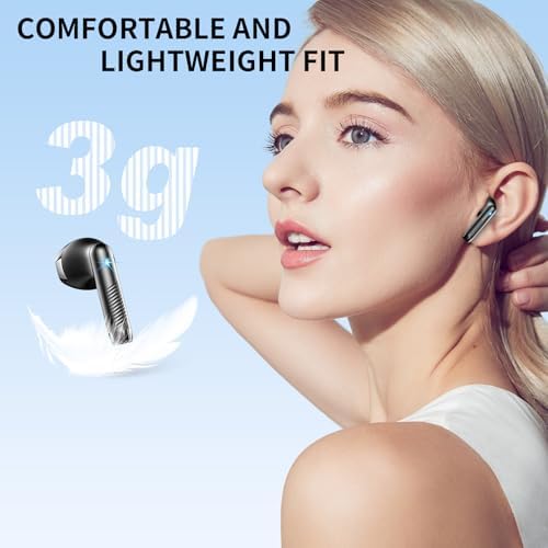Unleash Premium Sound with Jxrev 2025 Wireless Earbuds – Advanced Bluetooth 5.4 Tech for Effortless Connectivity, Hi-Fi Stereo Audio for Unmatched Clarity, IP7 Waterproof Design for Ultimate Protection, 40-Hour Playtime for All-Day Listening, Enhanced 4-Mic Noise Cancellation for Crystal-Clear Calls, LED Battery Life Indicator for Convenience, Perfect for Active Lifestyles and Daily Use