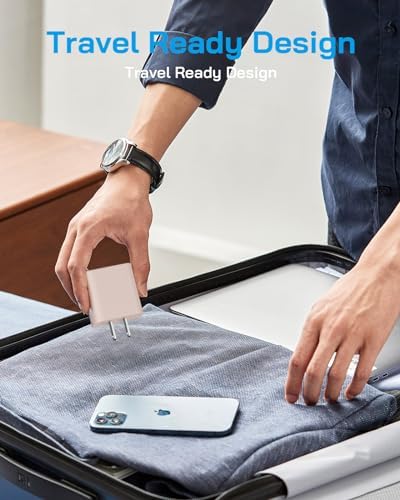 20 W Fast Charging 4-Pack i Phone Charger with USB-C to Lightning Cables – Compatible with i Phone 14/13/12/11 – Sleek Purple Design for Enhanced Efficiency and Portability