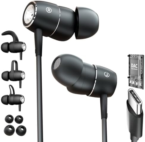 Transform Your Listening Journey with High-Performance In-Ear Wired Earbuds: Exceptional Deep Bass, Crystal Clear HD Sound, Advanced Noise Isolation, Ergonomic Design for Comfort, Versatile 3.5 mm Jack Compatibility, Integrated Microphone for Seamless Communication, Ideal for Music Lovers and Gamers Alike