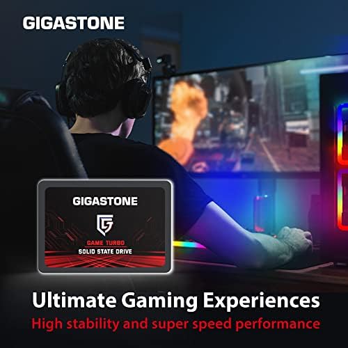 Transform Your Laptop and PS4 with Gigastone 256 GB SATA III SSD – Unleash Blazing 520 MB/s Read Speeds for Ultimate Gaming and Productivity – Reliable 2.5″ Internal Solid State Drive Featuring Advanced 3 D NAND and SLC Cache Technology – Revolutionize Your System’s Performance Today!