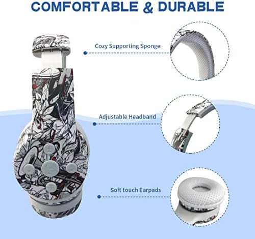 Light Blue Kids Bluetooth Headphones – Safe 93 d B Volume Limitation for Ear Protection – Foldable & Travel-Friendly Design – Built-in Microphone for Hands-Free Calls – Comfortable Wireless Headphones for Toddlers and Children – Perfect for School, Home, and Fun Activities