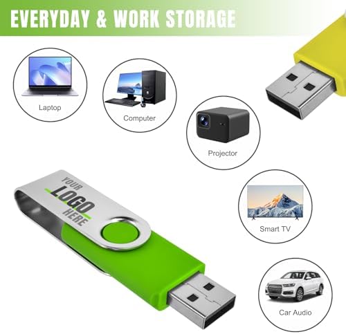 Maximize Your Storage Potential with the JBOS 10-Pack of 4 GB USB Flash Drives – Durable Swivel Design, Enhanced USB 2.0 Compatibility, Ideal for Documents & Multimedia, Sleek Black Finish with Label Sheets for Organization, Perfect for Students and Professionals