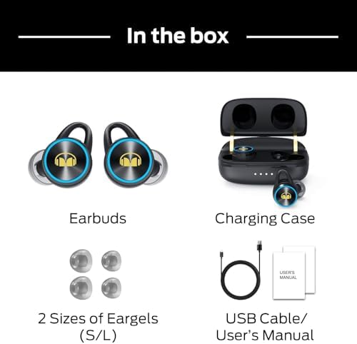 Unleash Superior Sound Quality with Monster Clarity 101 Plus Air Links Wireless Earbuds – Advanced Bluetooth 5.0 In-Ear Headphones with Immersive Deep Bass, Built-in Microphone for Effortless Calls, Ergonomic Comfort Fit for Extended Use, and Durable Water-Resistant Design Ideal for Active Lifestyles – Compact Charging Case for Ultimate Portability and Device Versatility