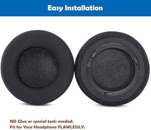 Upgrade Your Audio Comfort: Premium Mesh Fabric Memory Foam Earpads for Corsair Virtuoso RGB Wireless, RGB Wireless XT & SE Headsets – Enhance Sound Isolation & Durability for Extended Use