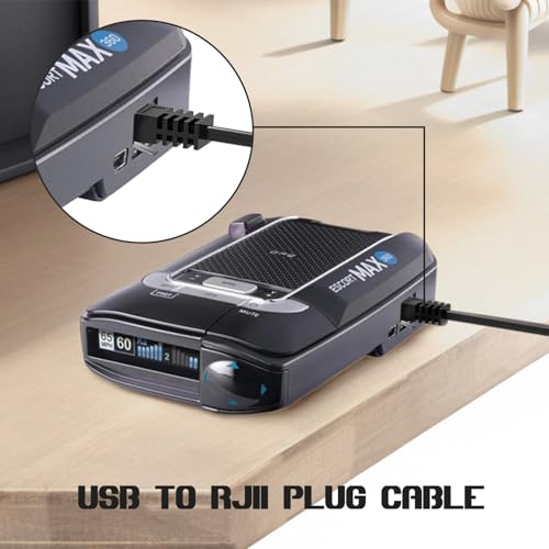 USB to RJ11 Radar Detector Cable Compatible with Beltronics, Escort Passport 9500ix, Uniden R1 R3 R7, Replacement Power Cord for Radar Detectors,5Ft – Enhanced Compatibility and Speed