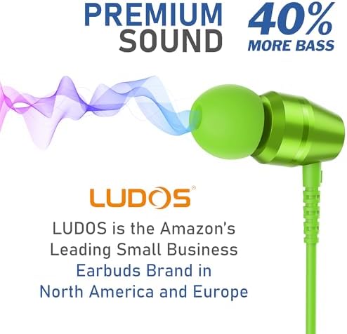 LUDOS OMNITONE USB-C Earbuds – Rich Sound Quality & Comfortable Fit for i Phone 16 & Samsung Galaxy S24 – Noise-Canceling Technology, Ergonomic Design, 5-Year Warranty – Turquoise – Perfect for Music, Gaming, and Calls with Quick USB-C Connectivity and Wide Device Compatibility