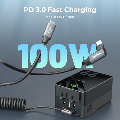 Experience Unmatched Speed and Convenience with SMALLRIG 90-Degree USB C to USB C Coiled Data Cable – 20 Gbps Data Transfer & PD 100 W Fast Charging, Perfect for i Phones, Laptops, and Cameras – Tidy Workspace Solution for High-Performance Connectivity