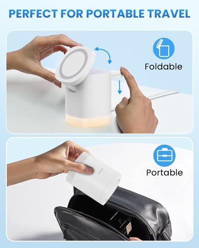 Travel-Ready Joy Geek 3-in-1 Wireless Charging Station – Fast Mag-Safe Charger for i Phone 16-12 Series, Apple Watch Series 10-2, and Air Pods Pro – Ultimate Compatibility and Speed for On-the-Go Lifestyle