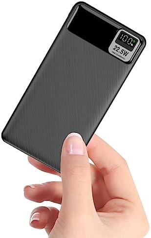 Ultra-Fast 10,000 m Ah Portable Charger – Compact USB-C Power Bank for i Phone & Android – Essential Travel Battery Pack for On-the-Go Charging – Lightweight & Durable Design for Busy Lifestyles