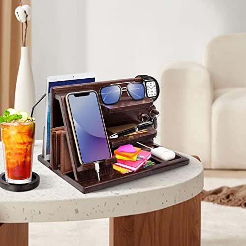 Premium 3-in-1 Wooden Charging Stand for i Phone 16/15/14/13/12 & Apple Watch – Ultimate Nightstand Organizer for Men – Ideal Gift for Dad, Husband, Boyfriend, or Son – Enhanced Speed & Compatibility with Air Pods – Perfect for Father’s Day, Anniversaries & Holidays – Stylish & Functional i Phone Charger Station for All Apple Devices – A Must-Have Tech Accessory for the Modern Man – Elevate Your Gifting with This Unique Natural Wood Design – Effortlessly Charge Your i Phone, Apple Watch, and Air Pods in One Sleek Station – Standby Mode Convenience Meets Aesthetic Appeal – Perfect for Home or Office Use – Impress Your Loved Ones with a Thoughtful and Practical Gift that Combines Style and Utility – The Go-To Choice for Apple Enthusiasts Seeking Quality & Performance in Charging Solutions.