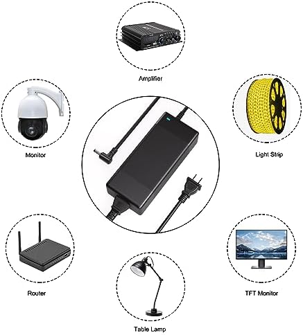 High-Performance 24 V 3 A Power Supply Adapter – Universal AC to DC Converter for LED Lighting & CCTV Systems, Dual Plug Compatibility (5.5 x 2.5 mm & 5.5 x 2.1 mm) – Reliable Switching Transformer with Safety Features for Optimal Device Functionality and Longevity