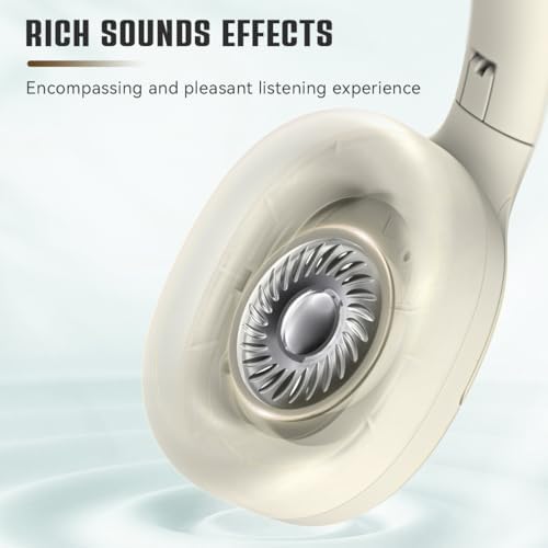 FIFINE X3 Bluetooth Over-Ear Headphones with Enhanced Noise Cancellation – 65-Hour Battery Life for Ultimate Listening Freedom – Ultra-Soft Cushions Perfect for Music, Gaming, and Travel – Compatible with i Phone, Android, and Tablets – Immerse Yourself in Superior Sound Quality