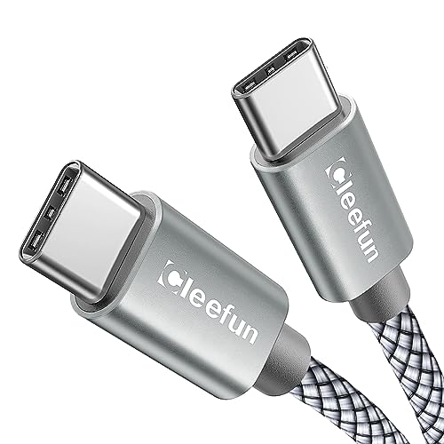 CLEEFUN 26 ft USB C to USB C Charging Cable – 60 W Fast Charger for i Phone 16/15 Pro Max, i Pad, Mac Book, Galaxy S24/S23 – Ultimate Compatibility & High-Speed Data Transfer – Durable Design for On-the-Go Power Solutions