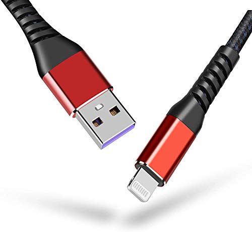 MFi Certified 16 ft Lightning Cable – 2 Pack Extra Long i Phone Charger for Ultimate Charging Flexibility, Fast Data Transfer, Durable Braided Design, Compatible with i Phone 12/11/11 Pro/11 Max/X/XS/XR/XS Max/8/7/6/5 S/SE and i Pad Mini/Air – Enhanced Performance in Blue