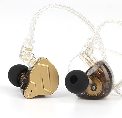 Linsoul KZ ZSN PRO X Hybrid Metal In-Ear Monitors with Dual Driver Technology – 1 BA + 1 DD for Hi-Fi Sound, Detachable 2-Pin Cable, Zinc Alloy Durability, Enhanced Device Compatibility, Perfect for Audiophiles and Music Lovers