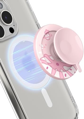 PROfezzion Magnetic Phone Mount with Strong Suction Cup – Ultimate Hands-Free Holder for Mag Safe Cases, Perfect for Selfies, Video Calls & Fitness Routines – Compatible with i Phone & Android for Enhanced Stability and Versatility