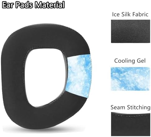 Transform Your Gaming Sessions with Tai Zi Chang Qin Cooling Gel Earpads – Perfectly Fits Corsair HS80 Max, HS80 USB & HS80 RGB Wireless Headphones – Unmatched Comfort & Superior Sound Isolation for Extended Playtime