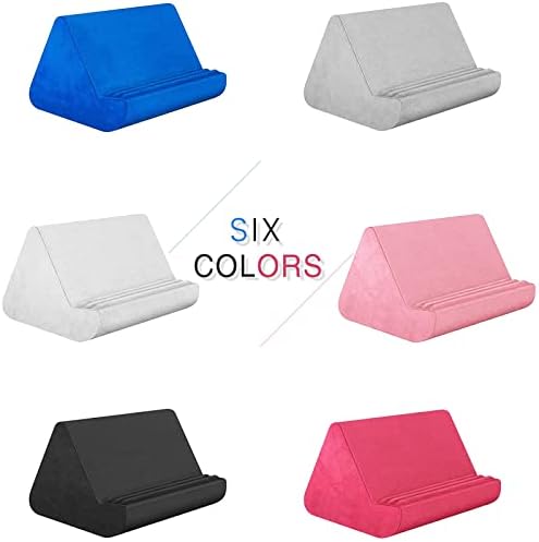 Elevate Your Viewing Experience with the Soft Blues Adjustable Pillow Stand: Ultimate Hands-Free Comfort for Tablets, E-Readers, and Smartphones – Perfect for Cozy Couch or Bedtime Use with Convenient Storage Pocket and Customizable Angles for Optimal Relaxation