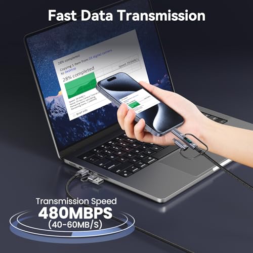 Transform Your Power Management with the 6-in-1 Multi Charger Cable: High-Speed PD 60 W Charging, Real-Time LED Indicator, and Universal Device Compatibility for Smartphones, Tablets, and Laptops – 4 ft Robust USB Cord for Home, Office, and Travel Versatility