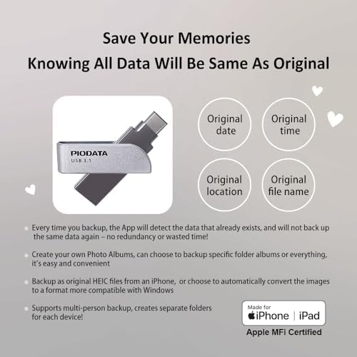 Elevate Your Data Management with the 128 GB Morandi Pink Apple MFi Certified i Xflash Flash Drive – Dual USB Type A & C for Effortless i Phone and i Pad Photo Backup, Fast Transfers, and Stylish Portability