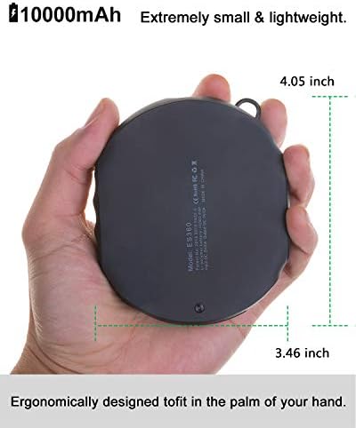 Rugged 10000 m Ah Waterproof Power Bank – High-Speed Outdoor Charger with Built-in Compass and Flashlight for Ultimate Adventure Readiness – Compatible with i Phone, Android, i Pad, Galaxy Devices – Perfect for Hiking, Camping, and Travel