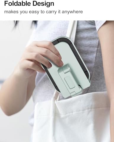 Transform Your Workspace with the OCYCLONE Adjustable Phone Stand & Cable Organizer Set – Versatile Foldable Holder for 4.7″ to 13″ Devices, Personalized Viewing Heights, and Effortless Portability for Home and Office Efficiency