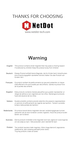 N. NETDOT 10 th Generation Magnetic USB-C Charging Cable – Fast Charge & High-Speed Data Transfer (1.5 m, 3-Pack Black) – Effortless Connection & Enhanced Durability for Ultimate Compatibility