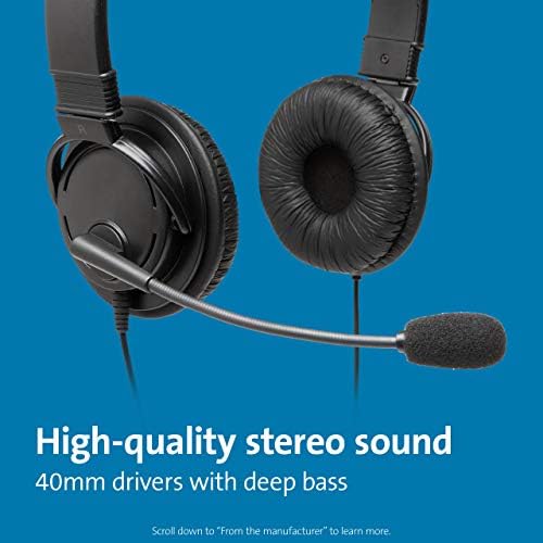 Kensington Hi-Fi USB-C Over-Ear Headphones – Immerse Yourself in Premium Sound with Built-in Mic for Clear Calls, Exceptional Comfort, and Superior Noise Isolation Perfect for E-Learning and Professional Use