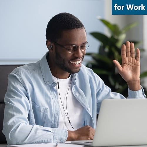 Wired 3.5 mm In-Ear Earbuds with Boom Mic – Ultimate Gaming Headset for Xbox, PS5, and Mobile Devices | Lightweight Design with Secure Wrap-around Hooks for Extended Comfort and Enhanced Audio Performance | Perfect for Gamers and Music Lovers | Exceptional Compatibility and Speed