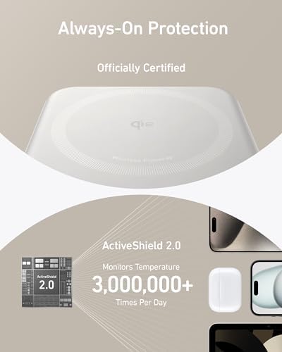Anker Mag Go Power Bank for i Phone 15/14/13 – 10,000 m Ah Qi2 Certified Ultra-Fast Wireless Charger with Smart Display & Foldable Stand – Compact Portable USB-C Battery Pack for Effortless Charging on the Go