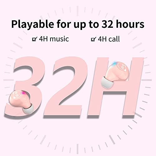 Adorable Kids’ Wireless Earbuds with Bluetooth 5.0 – Waterproof Sport Stereo Earphones for Seamless Connectivity and Enhanced Audio Experience – Perfect for Music, Gaming, and Learning on i Phone/Android – Fun, Durable Design with Noise Reduction and Built-in Mic
