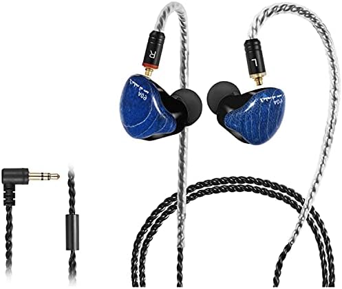 Premium Hi-Fi Dual Driver In-Ear Monitor Earbuds with Detachable Cable – Noise-Canceling Headset for Musicians, Singers & Audiophiles | Elegant Wood Grain Design for Superior Sound Isolation and Versatile Compatibility