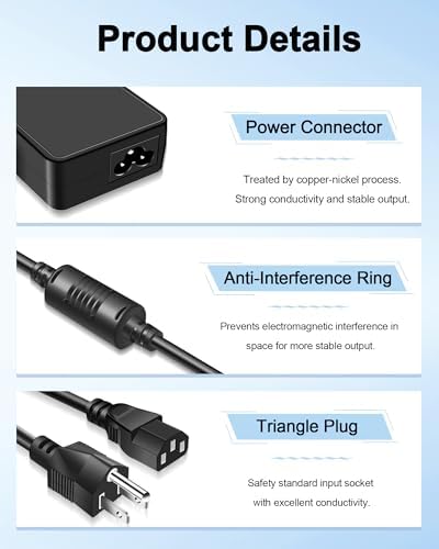 Ultimate 90 W Lenovo Laptop Charger – Rapid Power Adapter for Think Pad, Ideapad & Yoga Models – Unmatched Efficiency and Portability for Professionals and Students – Safeguarded Against Overheating with Robust Construction