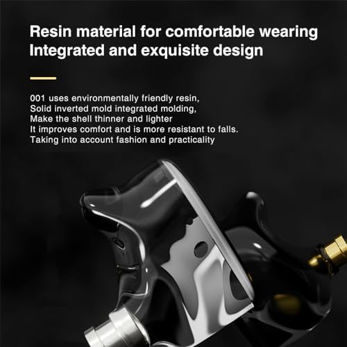 Premium CCA ND 001 4 BA+1 DD In-Ear Monitors: Hi-Fi Audiophile Earphones with Deep Bass, Tangle-Free Detachable Cable & Microphone for Enhanced Compatibility and Comfort – Perfect for Music Lovers and Professionals