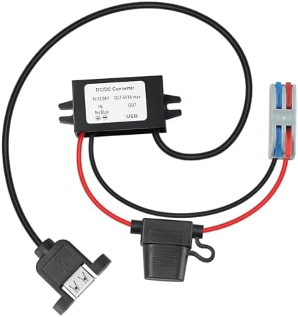Rugged IP67 Waterproof USB Charging Hub – High-Efficiency DC-DC Converter for Trucks, Off-Grid Solar Systems, and Marine Use – 10-90 V to 5 V 3 A (15 W) Power Supply for Extreme Conditions – Durable, Dustproof, and Shock-Resistant for Reliable Charging Anytime, Anywhere
