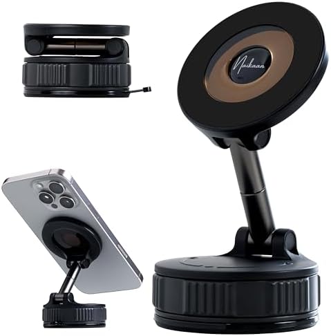 Ultimate 360-Degree Magnetic Phone Mount – Heavy-Duty Suction Holder for Secure Navigation & Versatile Outdoor Use – Mag Safe-Compatible Phone Holder for Enhanced Stability and Ease of Access – Transform Your Driving Experience with Superior Functionality
