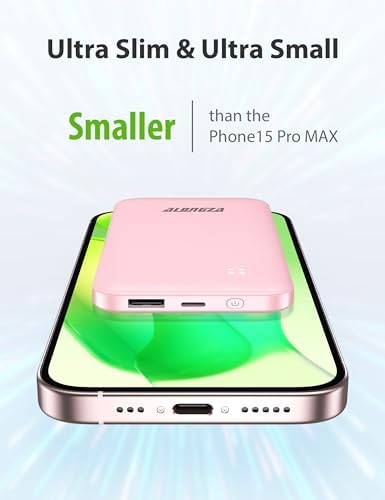 Experience Ultimate Portability with Alongza 10,000 m Ah Fast Charging Power Bank – Sleek Design with Built-In Cables and AC Plug for Effortless Device Charging on the Go – Lightweight, Compact USB C External Battery for Seamless Travel Convenience and Enhanced Compatibility Across All Smartphones and Gadgets