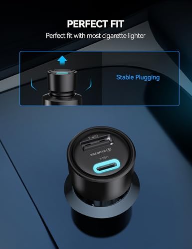 TECKNET 48 W Dual-Port USB-C Car Charger – Ultimate Fast Charging Solution for i Phone 16/15/14/13 & Samsung Galaxy – Advanced Power Delivery & Quick Charge 3.0 Technology – Compact & Durable Automotive Accessory for Effortless On-the-Go Power Management – Essential for Road Warriors and Daily Commuters