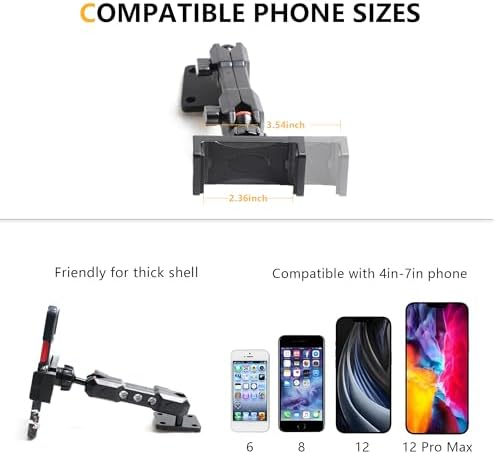2024-2025 Jeep Wrangler JL Magnetic Phone Mount – Adjustable 360° Dashboard Cradle for Secure Navigation and Hands-Free Use – Sleek Black Finish for Enhanced Interior Style – Quick Installation for Optimal Driving Safety and Convenience
